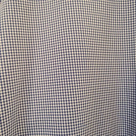 Mizzen + Main Spinnaker Trim Fit Blue & White Check Button Down Shirt - Picture 3 of 5
